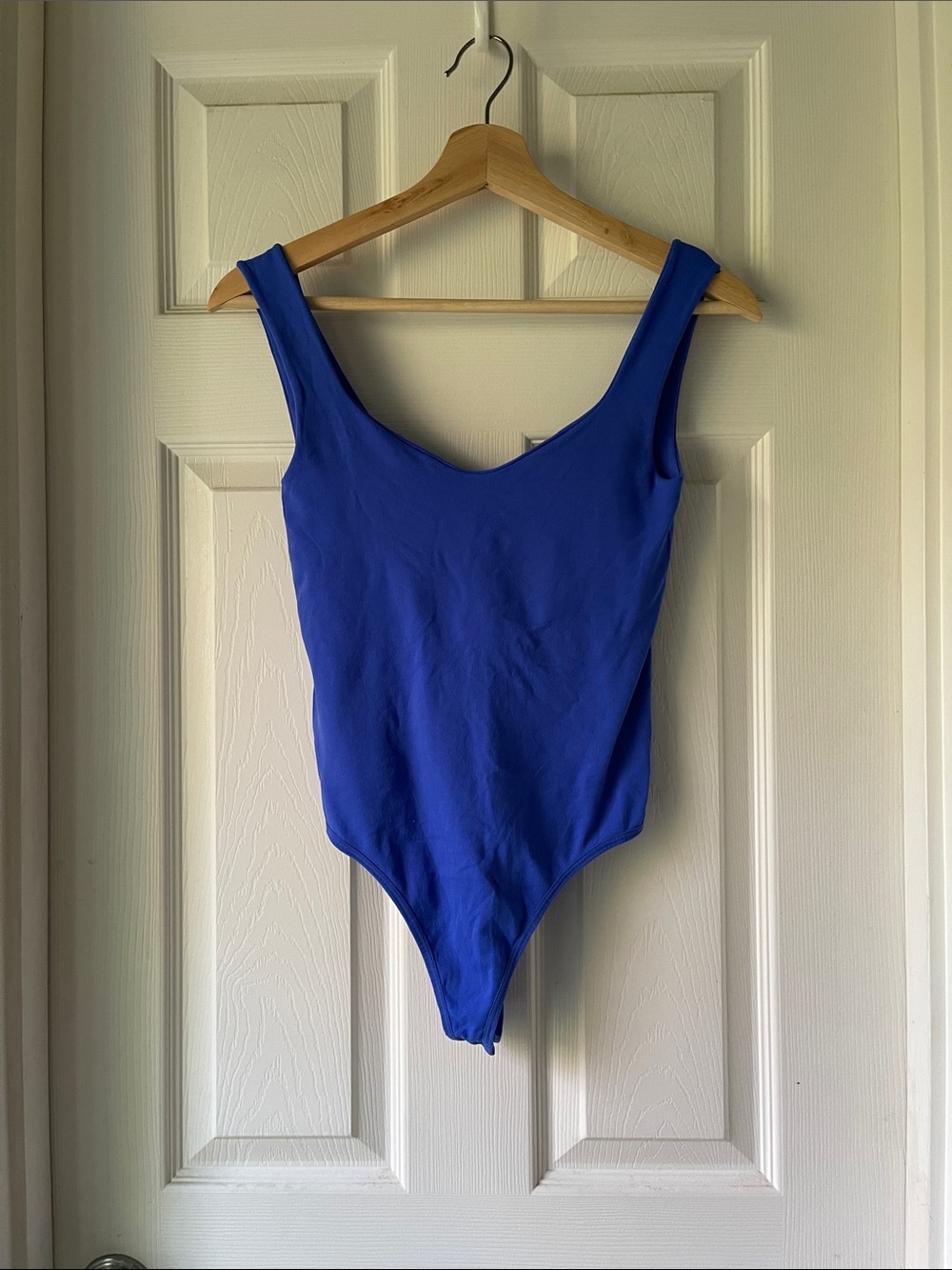 Free People Intimately Cobalt Blue Scoop Neck Bodysuit XS